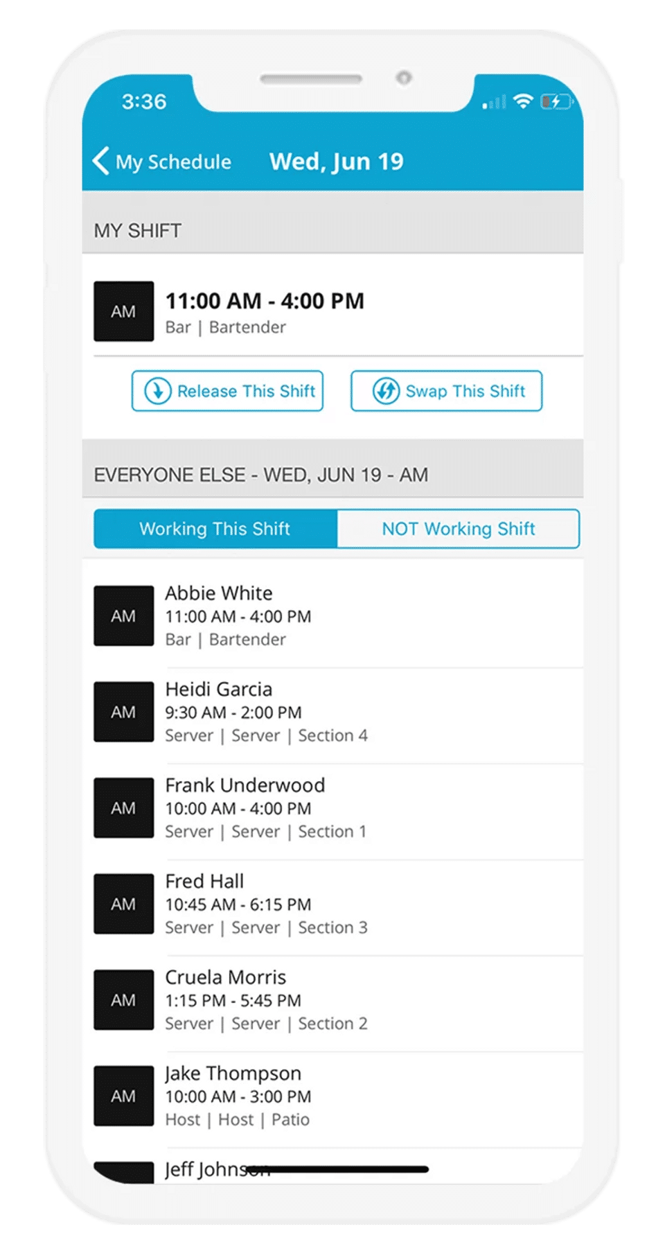 HotSchedules screenshot