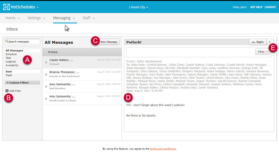 HotSchedules screenshot