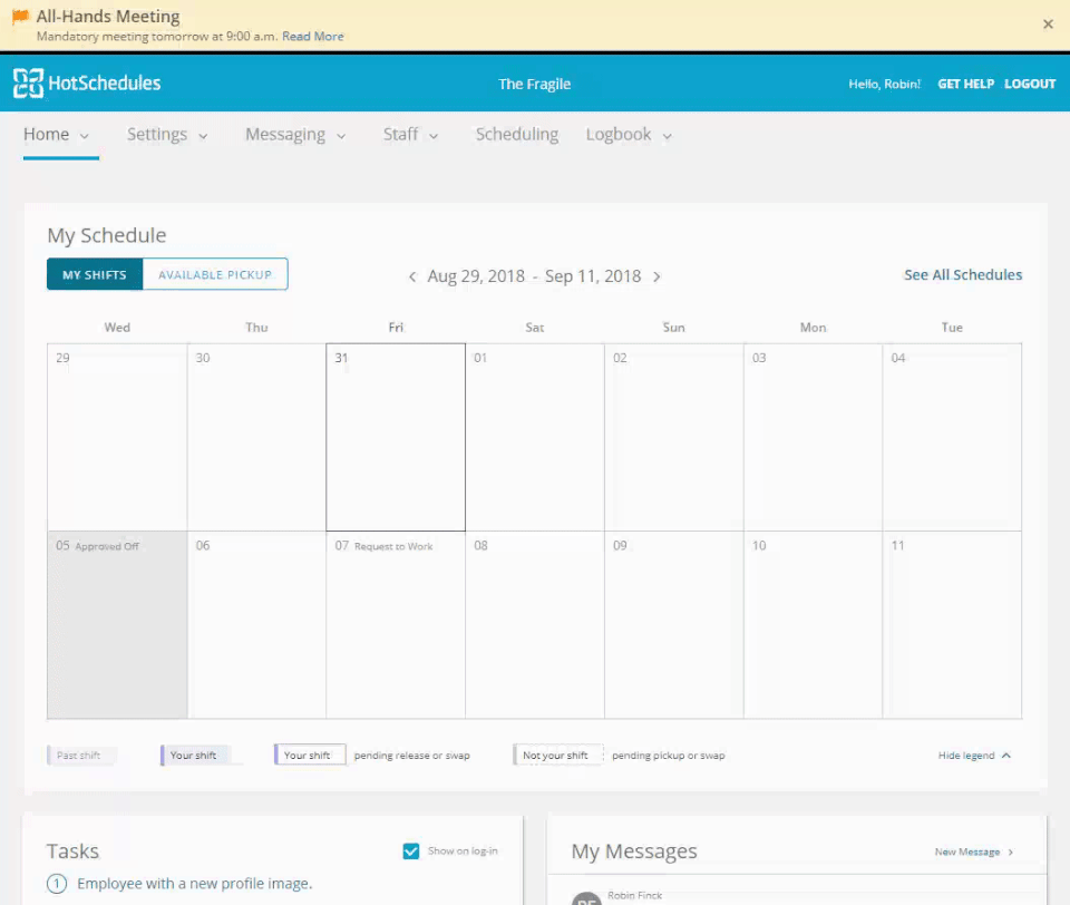 HotSchedules screenshot