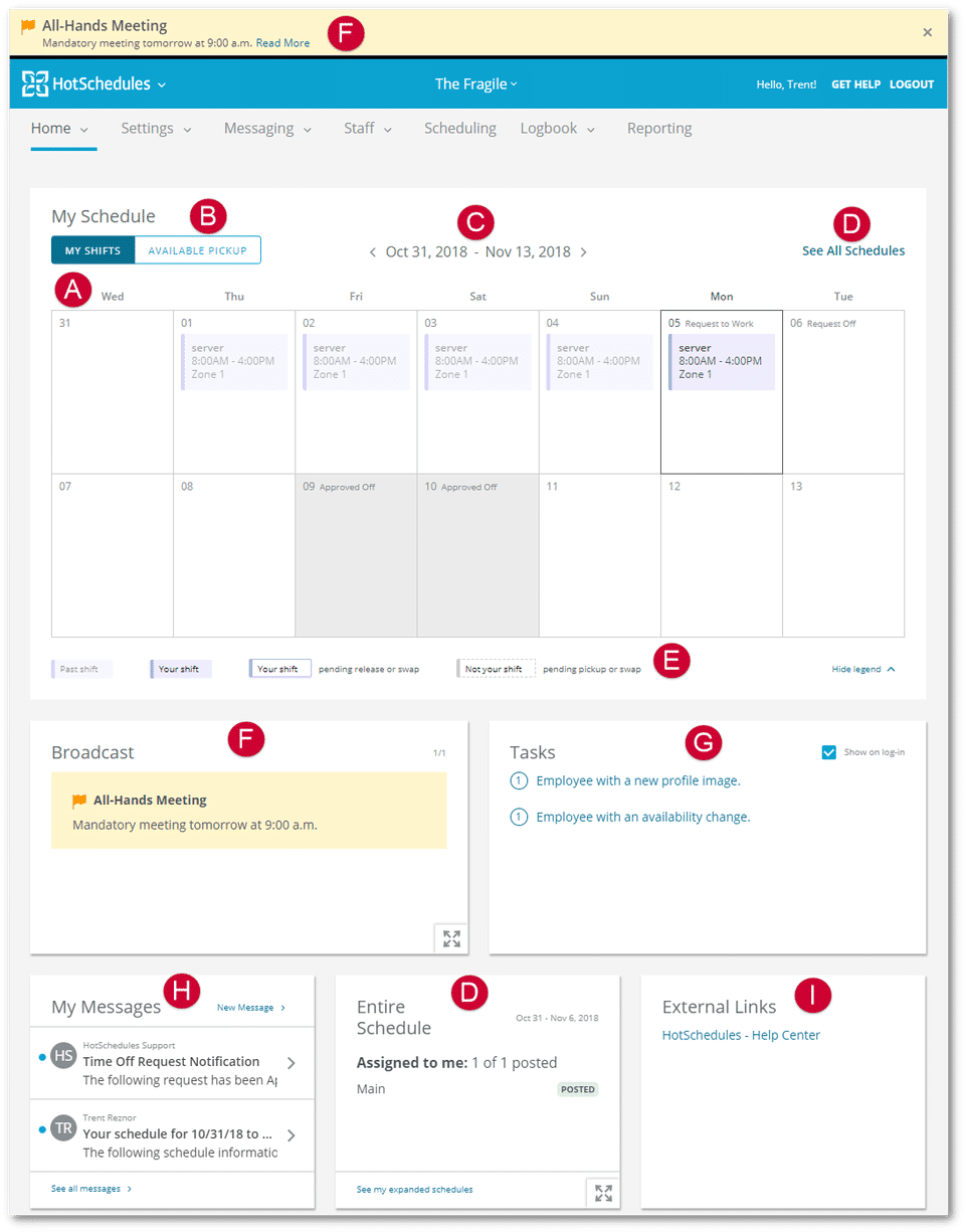 HotSchedules screenshot
