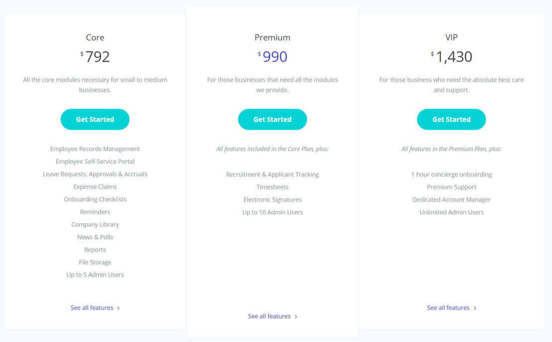 HR Partner pricing 1