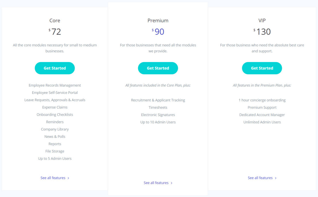 HR Partner pricing 2