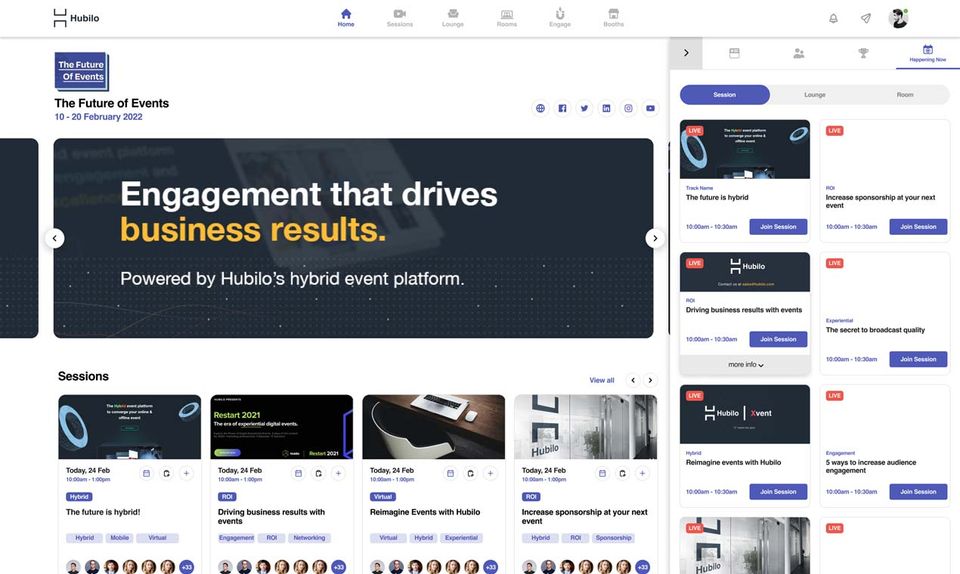 Hubilo screenshot 2