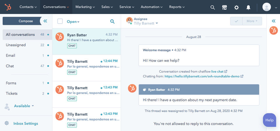 HubSpot Service Hub screenshot 2