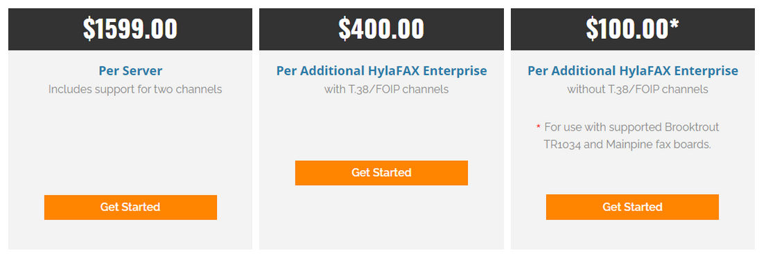 HylaFAX Enterprise pricing 1