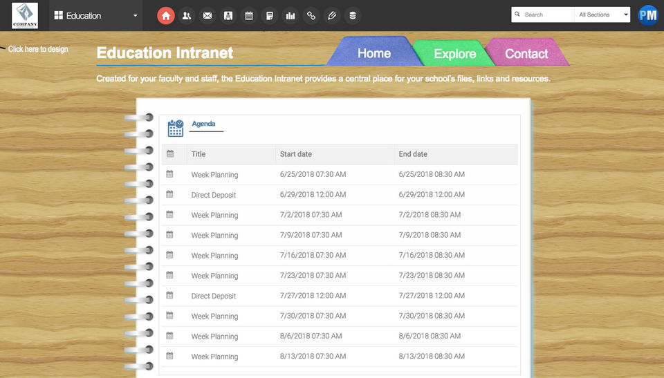 HyperOffice screenshot