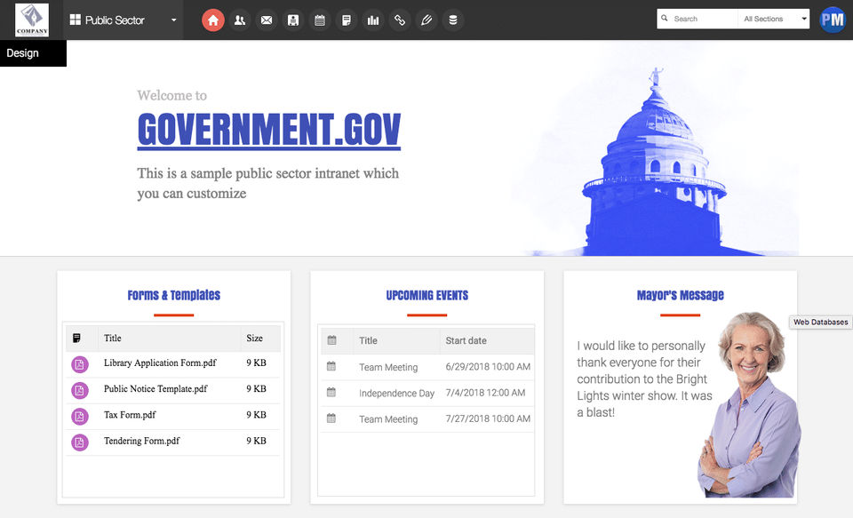 HyperOffice screenshot