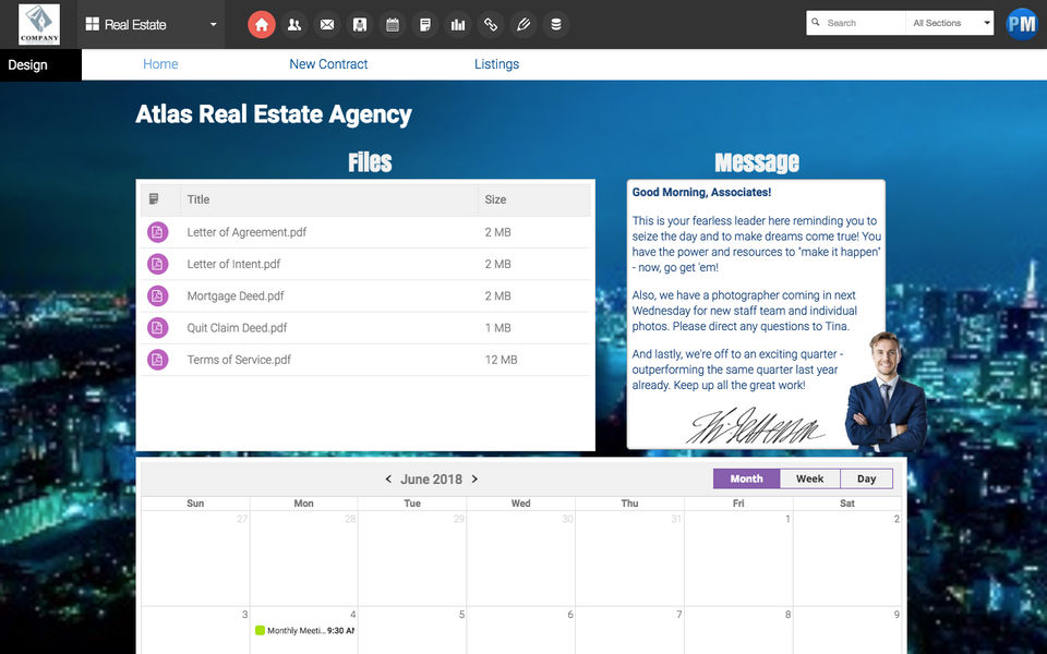 HyperOffice screenshot