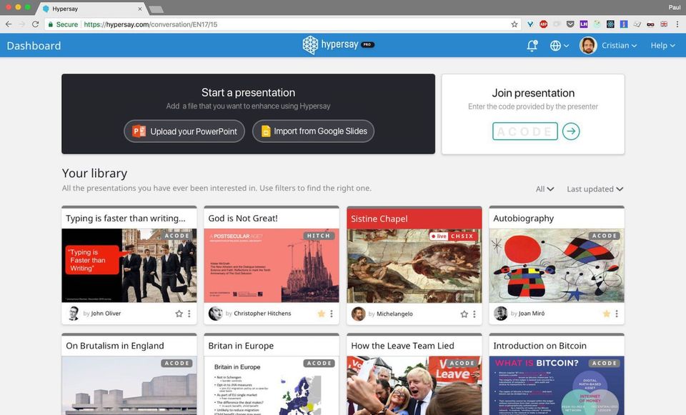 Hypersay screenshot 3