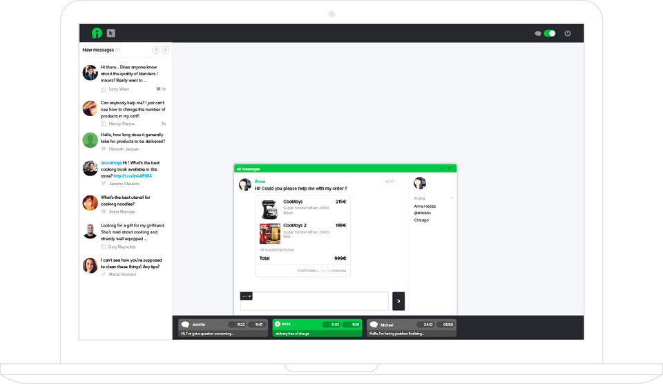 iAdvize screenshot