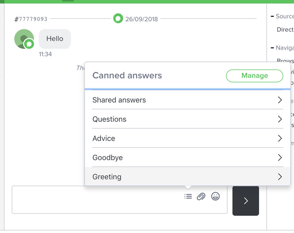 iAdvize screenshot