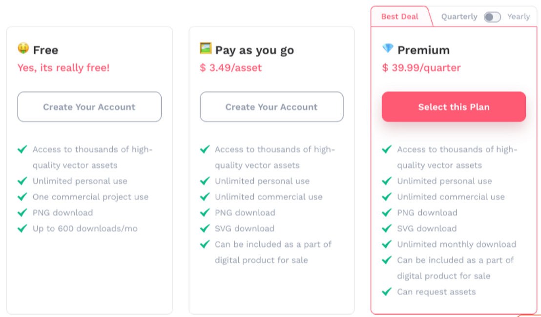 Iconspace Library pricing 1