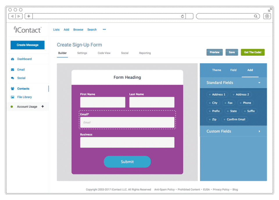 iContact screenshot 2
