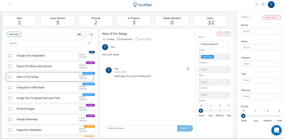 IdeaPlan screenshot 2