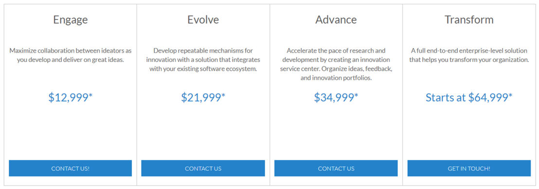 IdeaScale pricing 1