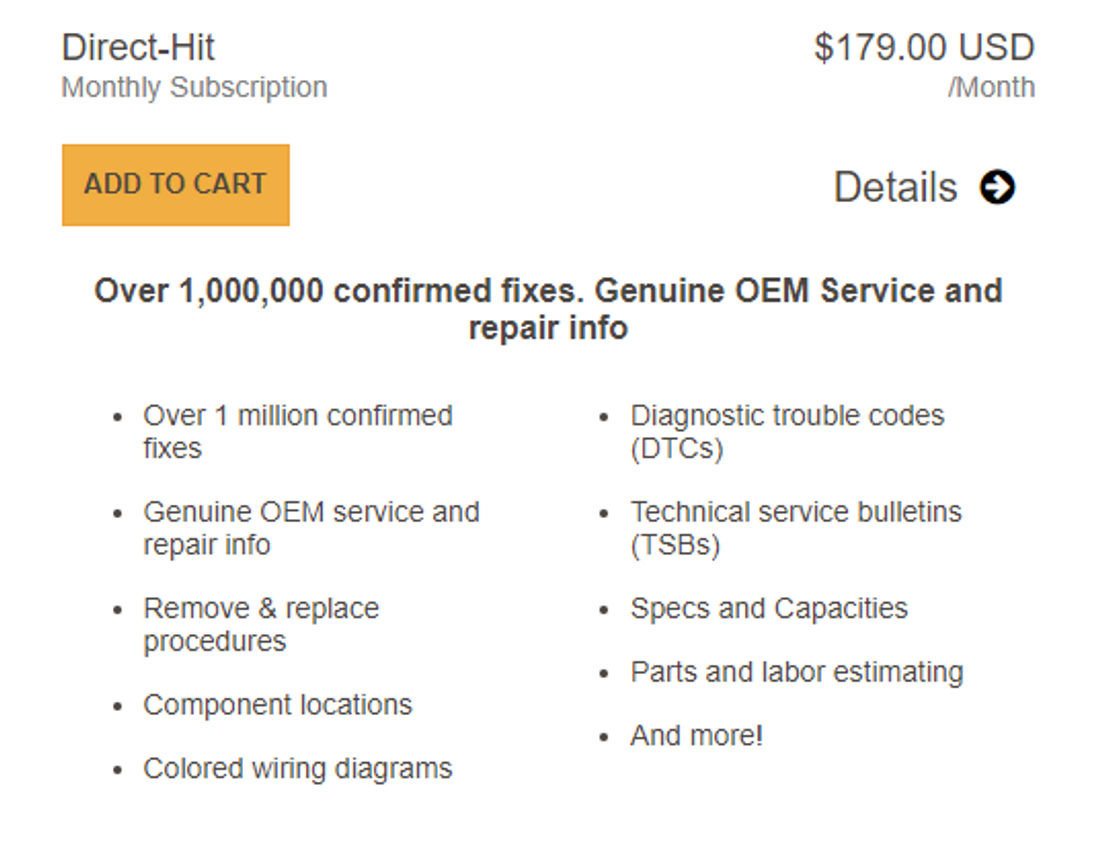Identifix pricing 1