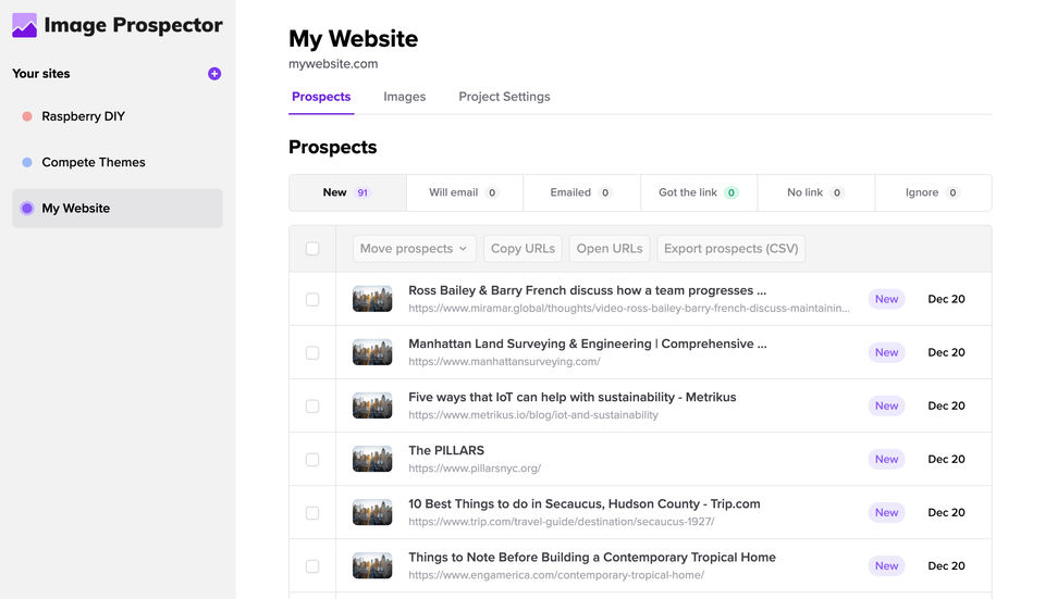 Image Prospector screenshot 1