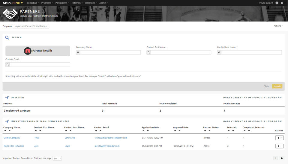Impartner screenshot