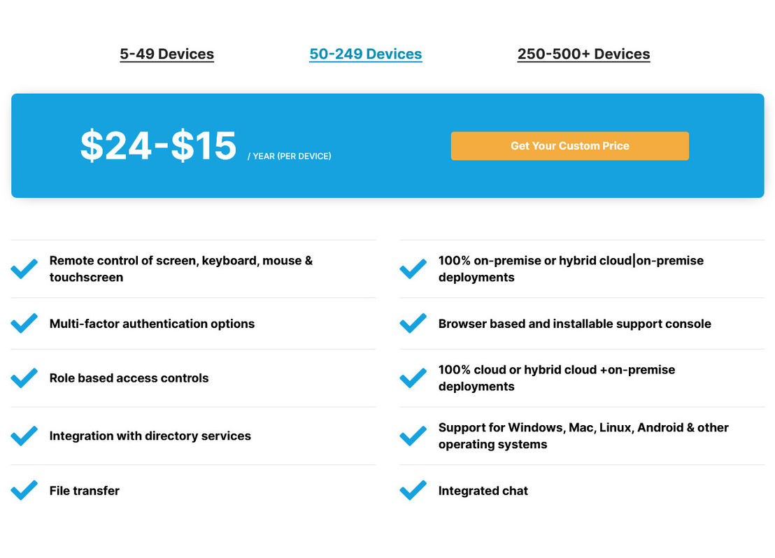 Impero Connect pricing 1