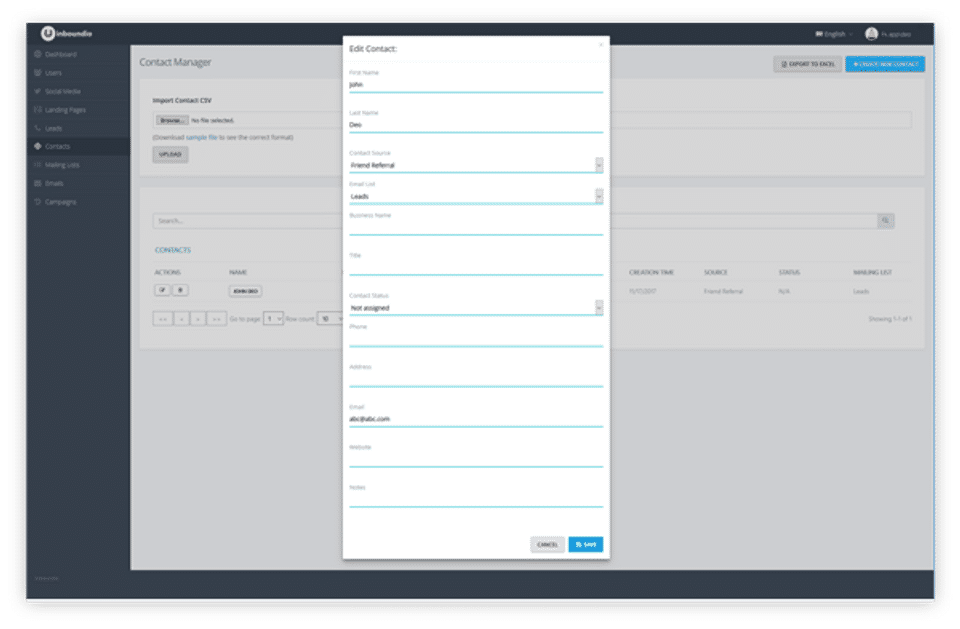 Inboundio screenshot 3