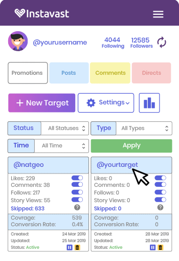 Instavast screenshot
