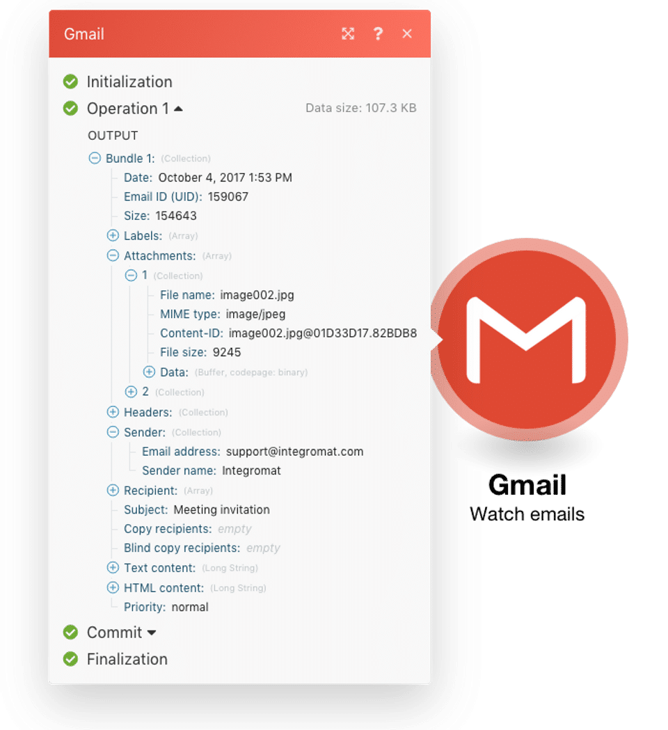 Integromat screenshot 3
