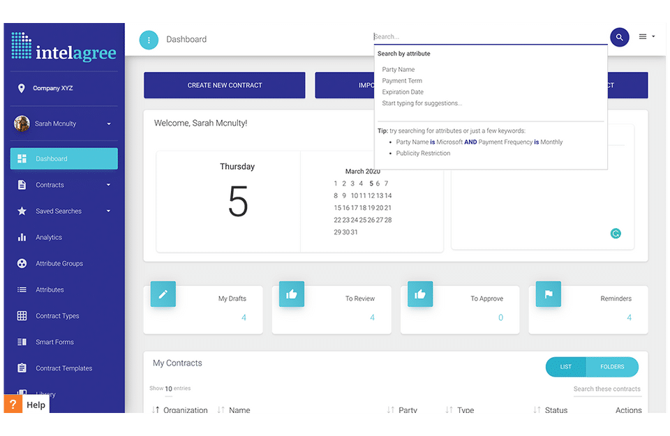 IntelAgree screenshot