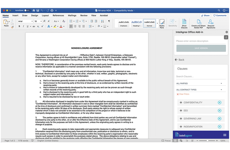 IntelAgree screenshot