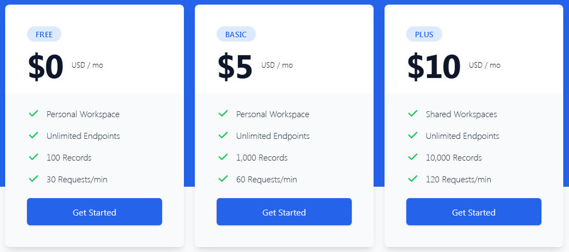 InterimAPI pricing 1
