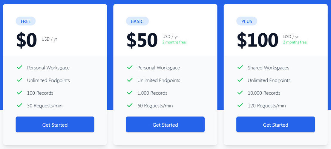 InterimAPI pricing 2