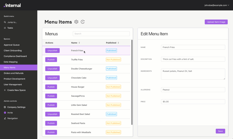 Internal screenshot 3