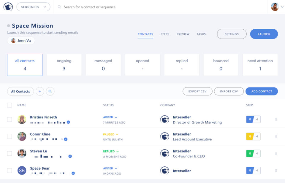 Interseller screenshot