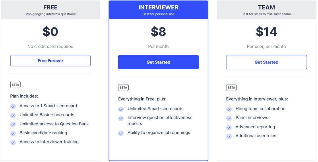 InterviewIA pricing 1