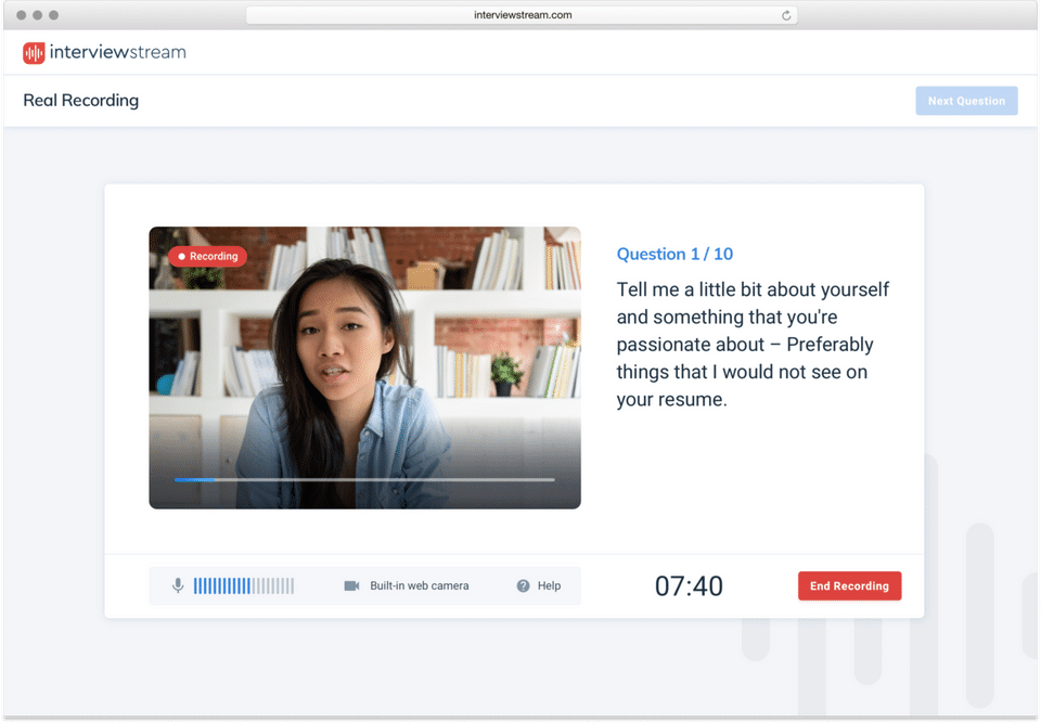 interviewstream screenshot 1