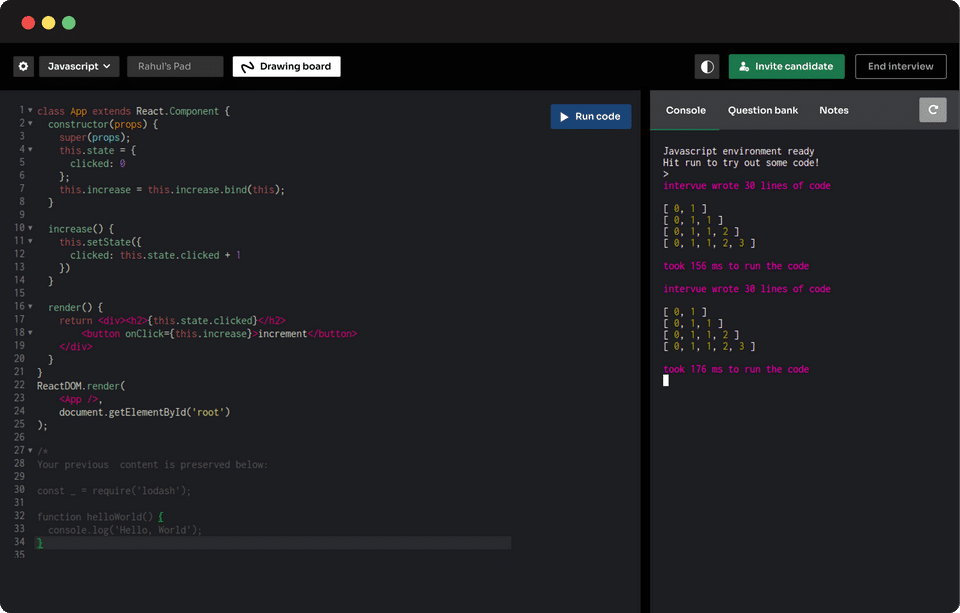 Intervue screenshot 1