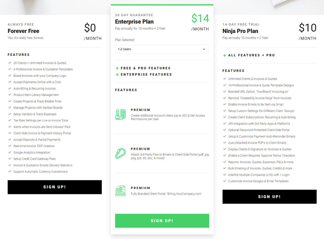 Invoice Ninja screenshot 1