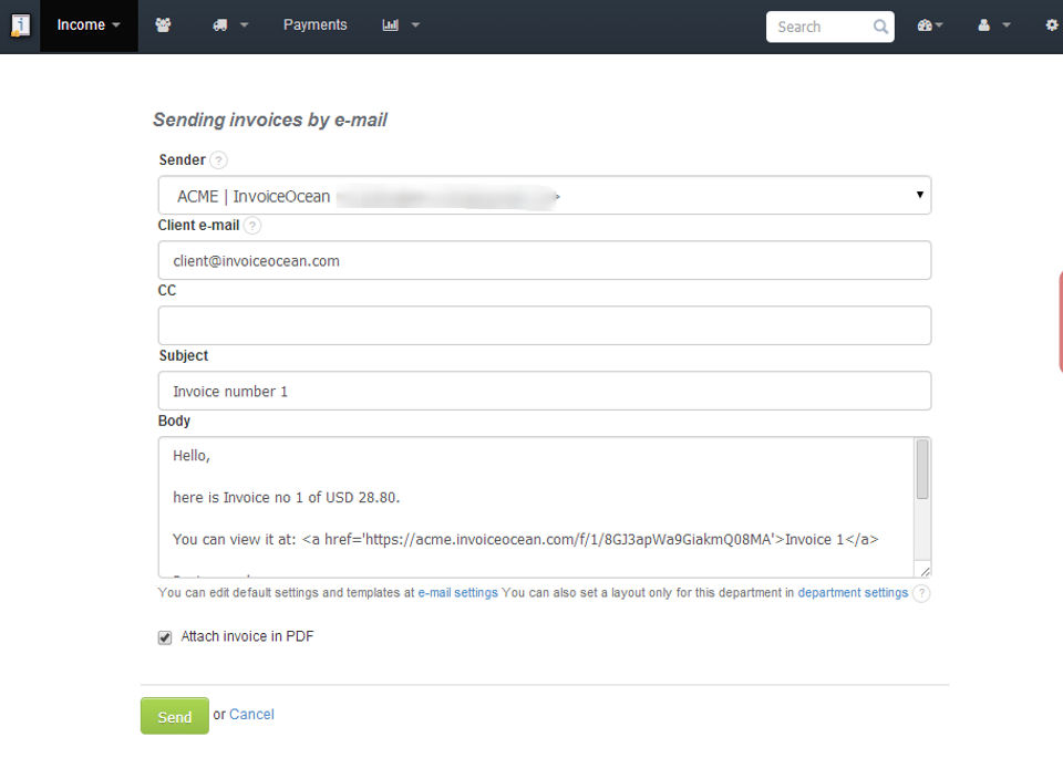 InvoiceOcean screenshot 2