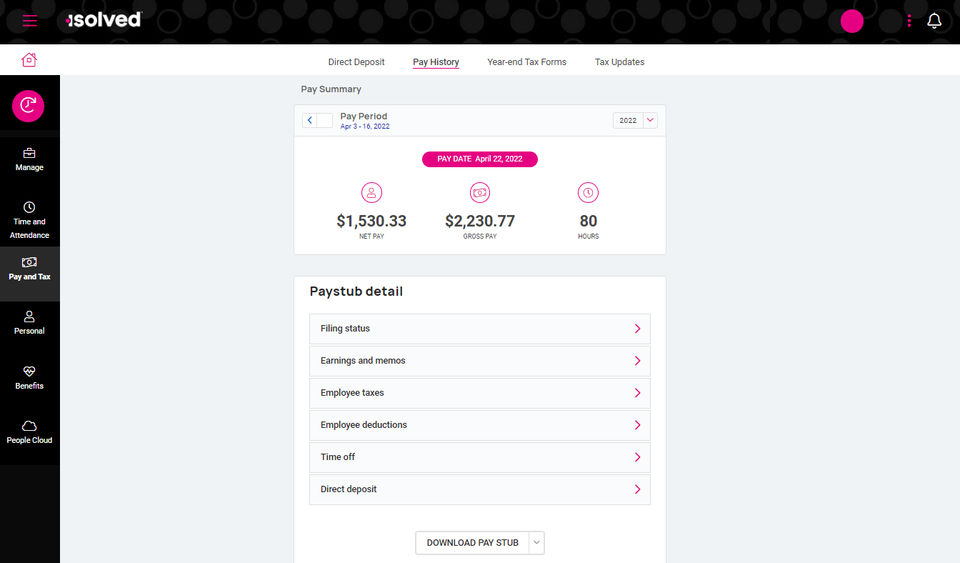 isolved screenshot 3