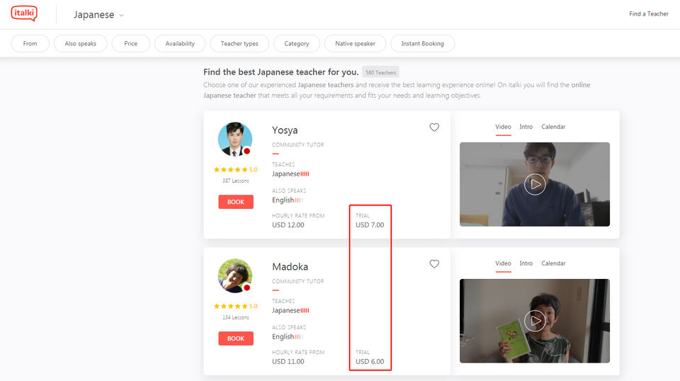 italki screenshot 1