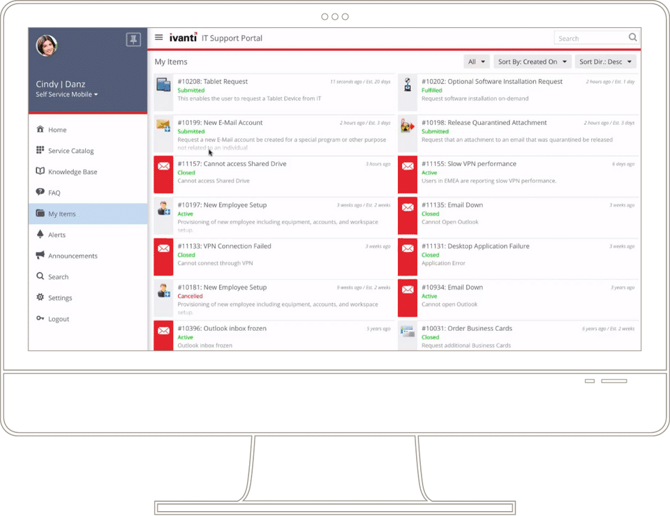 Ivanti Service Manager screenshot 1