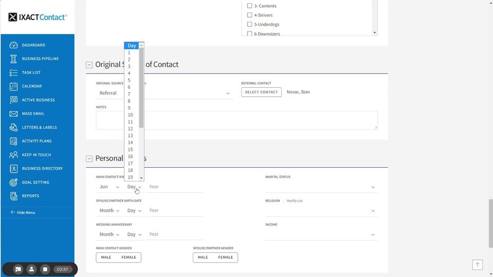IXACT Contact screenshot 2