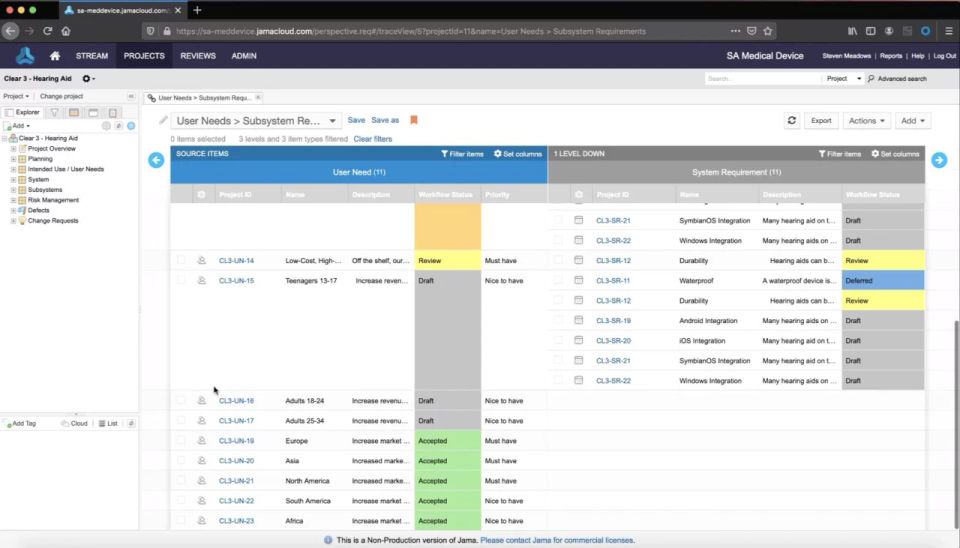 Jama Connect screenshot