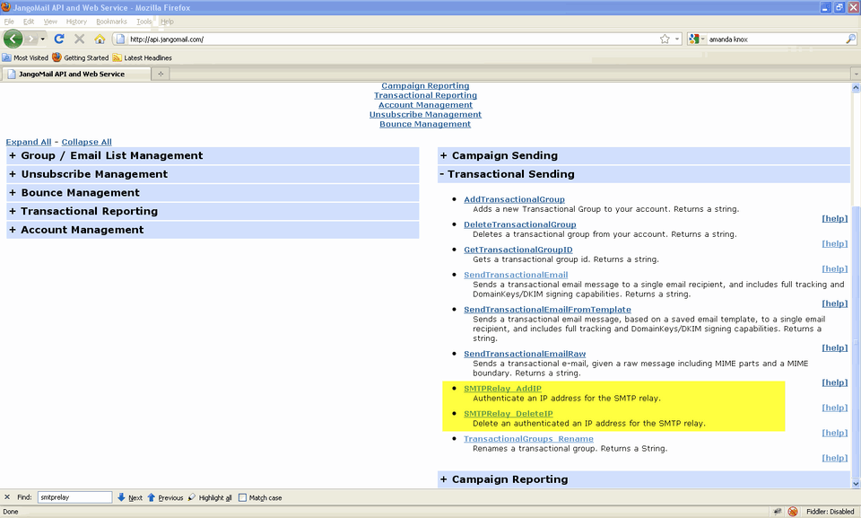 JangoSMTP screenshot 3
