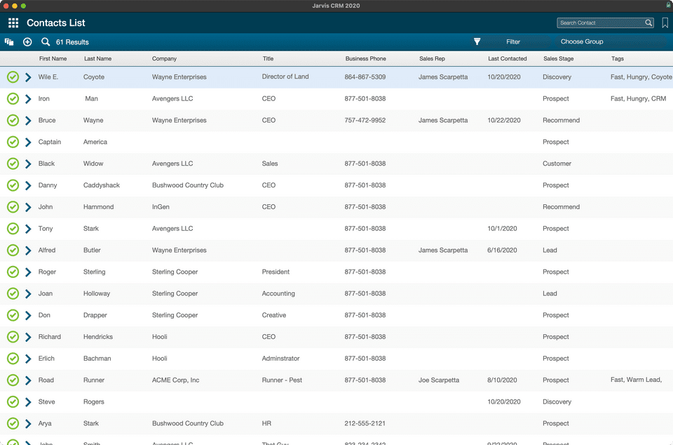 Jarvis CRM screenshot 3