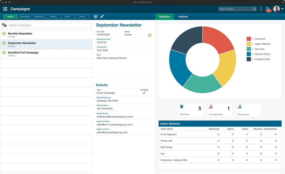 Jarvis CRM screenshot 2