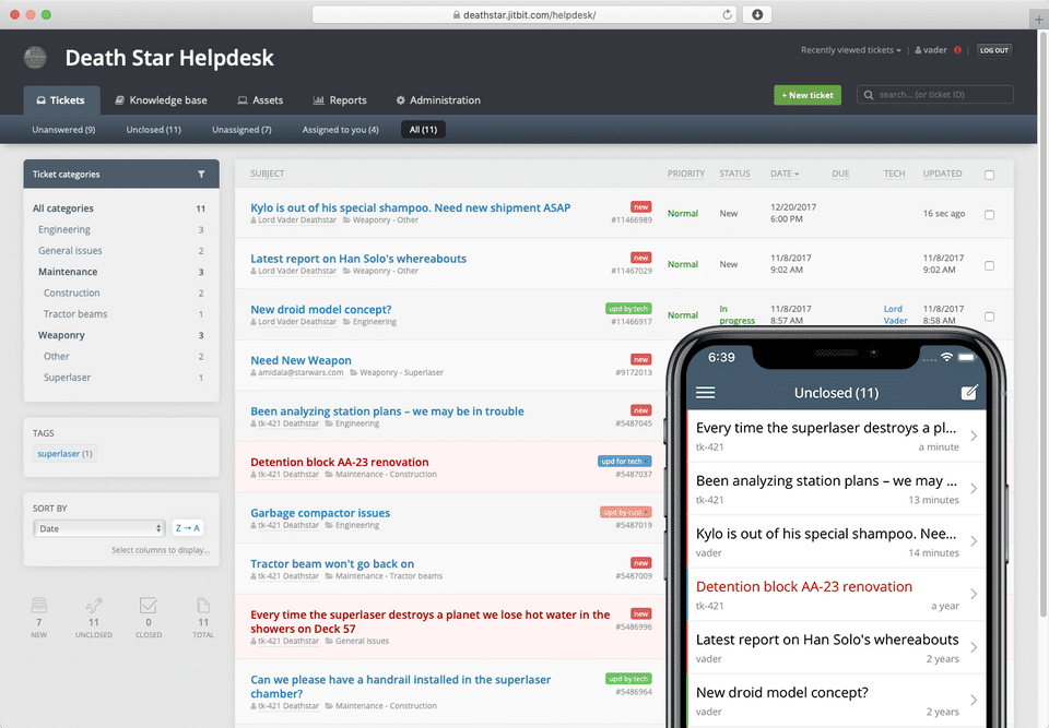 Jitbit Helpdesk screenshot 1