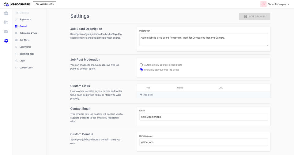 Job Board Fire screenshot 1