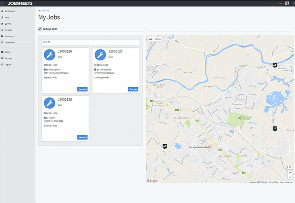JobSheets screenshot 3