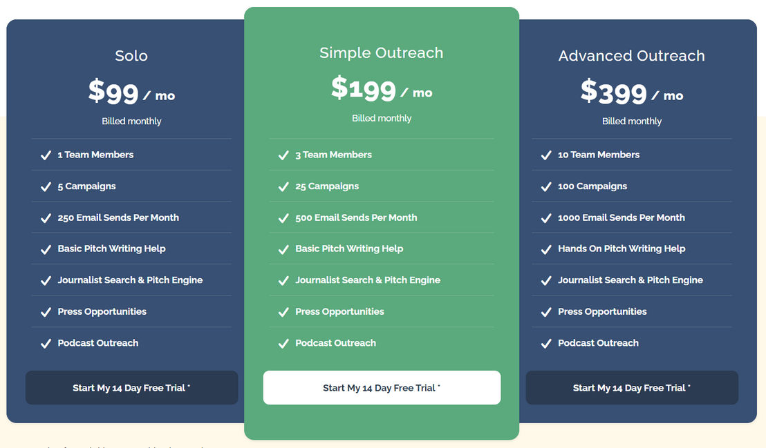JustReachOut pricing 2