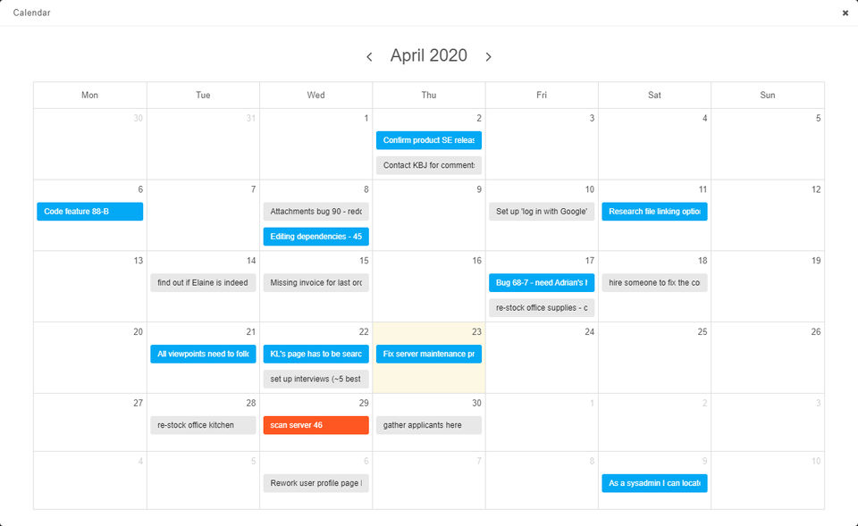 Kanban Tool screenshot 2